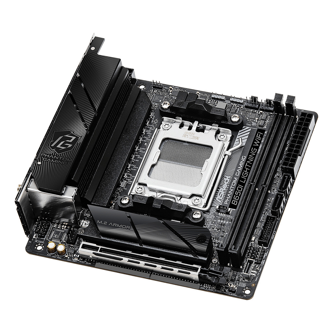 Pllakë Amë AMD AM5 B650I Lightning WiFi / mITX / DDR5 / HDMI - 4