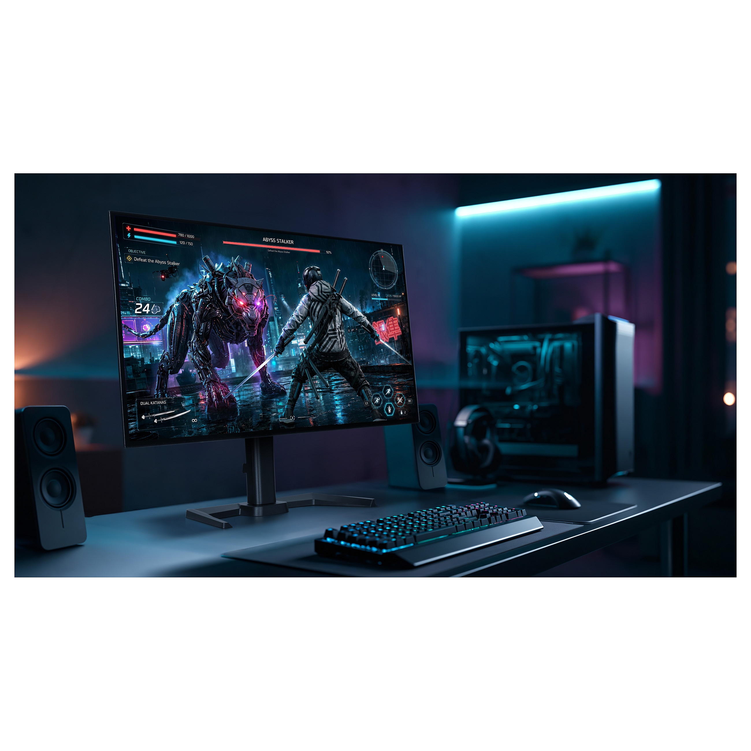 Monitor Gaming iiyama G-MASTER GOB2701QSC-B1 / 27" / QHD OLED / 280Hz / 0.03ms / HDMI+DisplayPort+USB-C - Zezë - 26