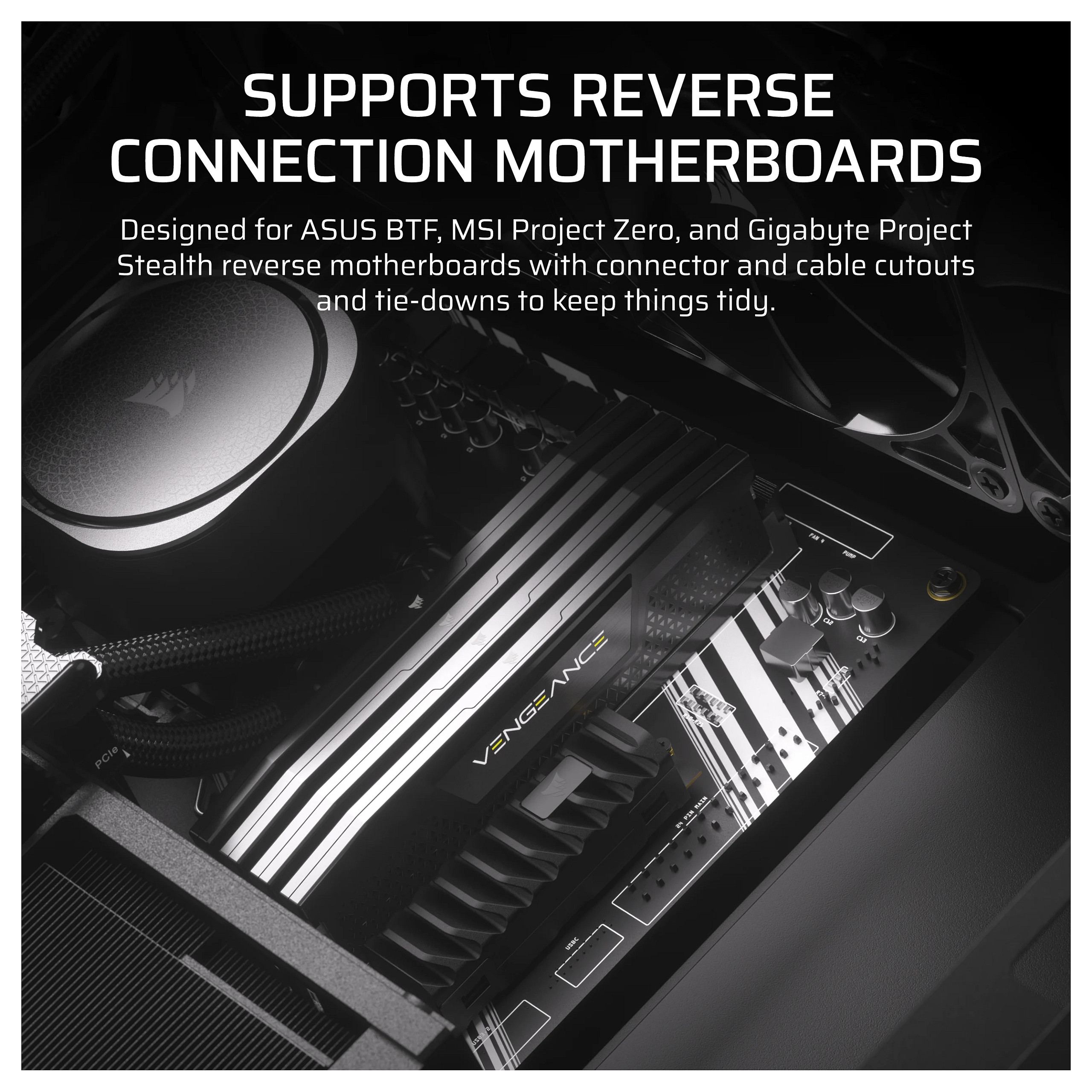 Kasë CORSAIR Frame 4000D RS Midi Tower ATX – Zezë - 9