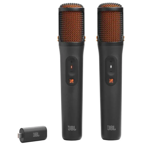 Mikrofonë JBL PartyBox EasySing Mics / Wireless / USB-C / 30m – Kuqe/Zezë