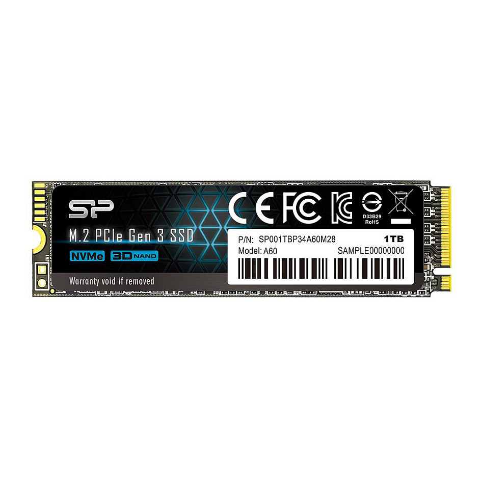 SSD e Brendshme Silicon Power P34A60 / 1TB / M.2 NVMe PCIe 3.0