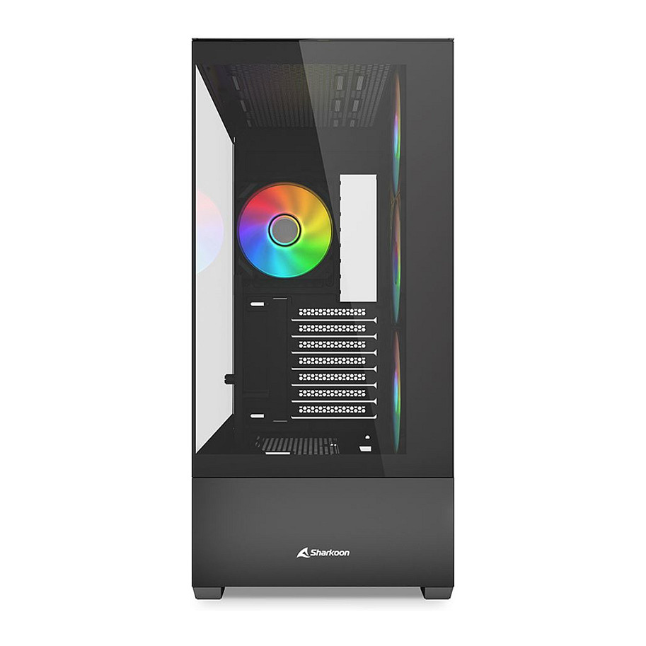 Kasë Sharkoon AK6 RGB ATX 1xGlass - Zezë - 2