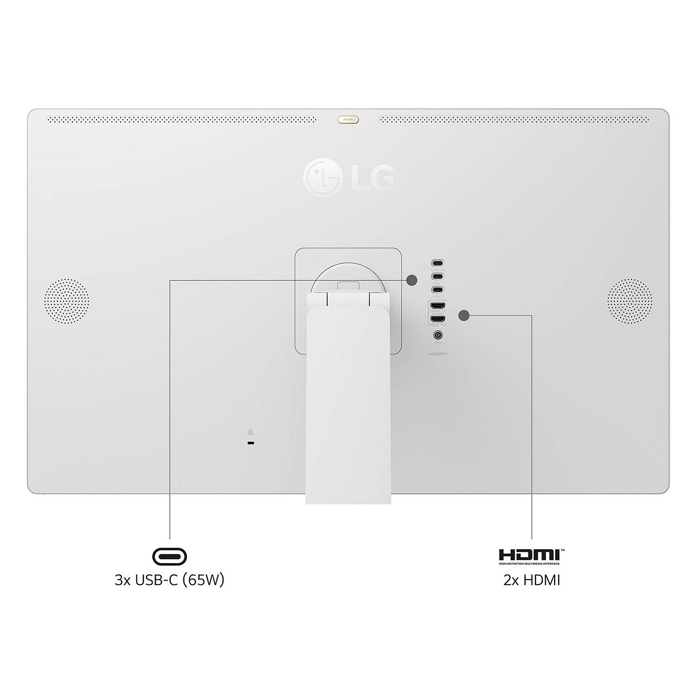 Monitor LG 32U889SA-W / 31.5" / 4K Ultra HD IPS LCD Touch / 60Hz / 5ms / USB-C+HDMI - Bardhë - 6