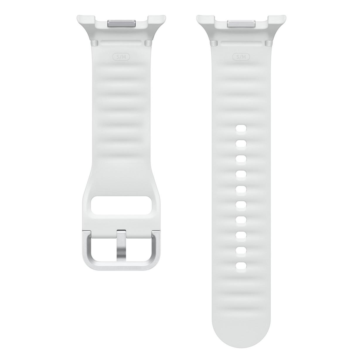 Rrip për Orë të Mençur Samsung Galaxy Watch8 | Watch8 / Silikon / S/M - E Bardhë - 2