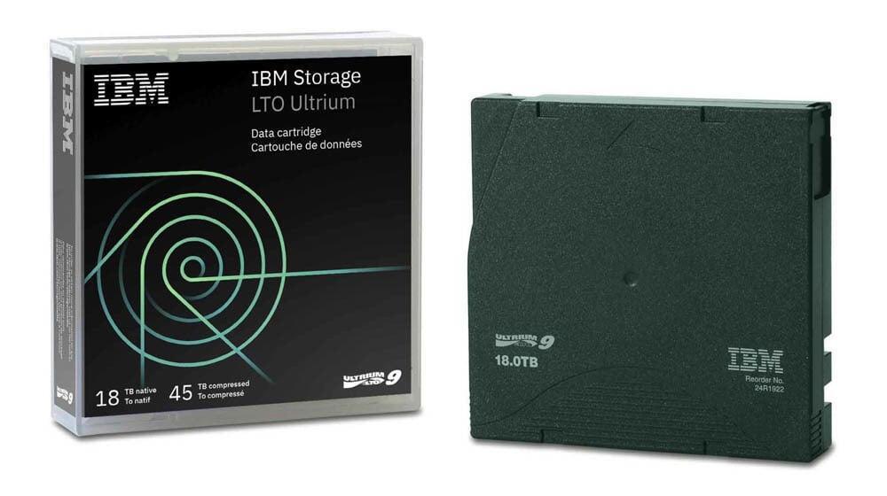 Aksesorë për Disqe IBM LTO-9 Ultrium 02XW568 / 18TB Native / 45TB Compressed – Gjelbër