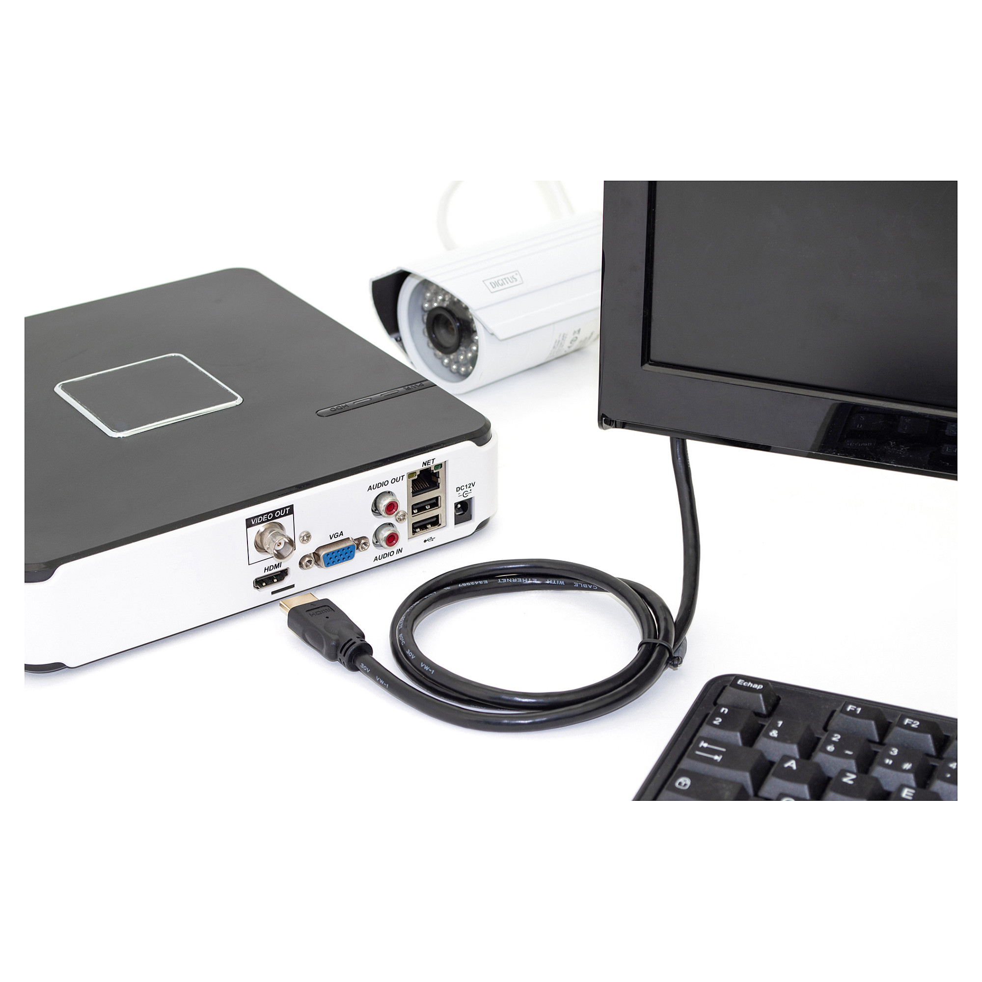 Kabllo HDMI DIGITUS Type-A / 4K 60Hz / with Ethernet / 5.0m – Zezë - 6