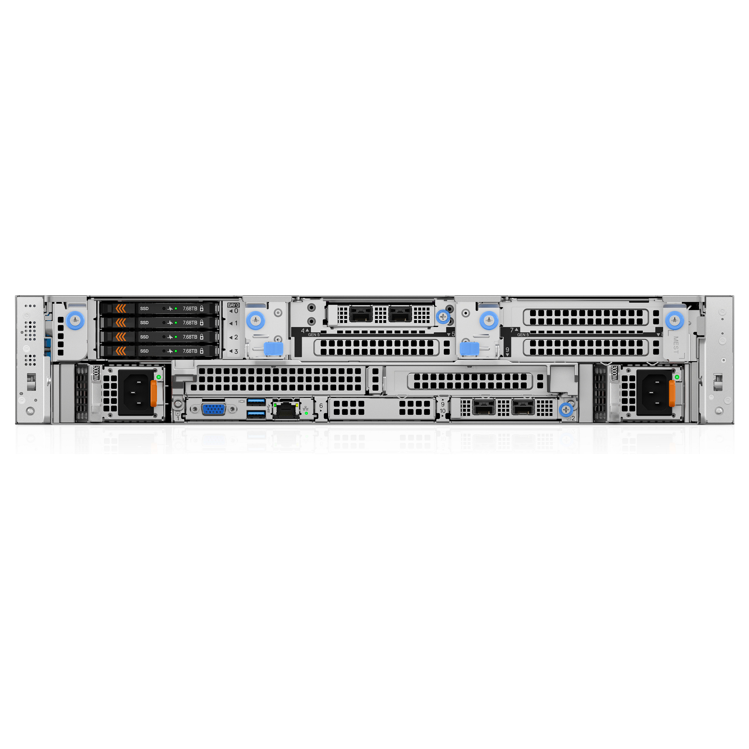 Dell PowerEdge R570 Rack Server 2U – Intel Xeon 6517P, 32GB DDR5 ECC, 2x960GB SSD SATA, Dual 1100W Redundant PSU - 4