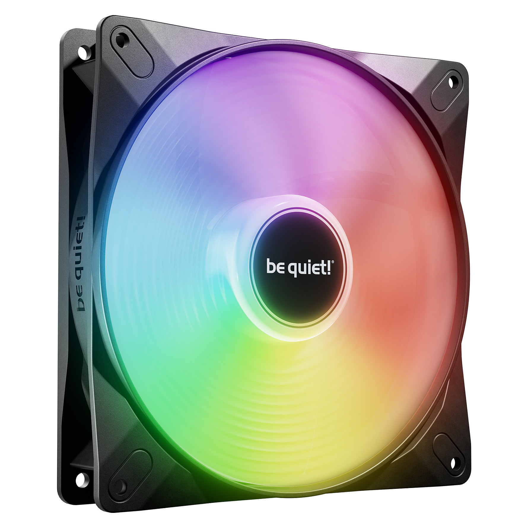 Ftohës për Kasë be quiet! LIGHT WINGS LX / 120mm / 25mm / 2100 RPM / PWM / 61.8 CFM / 2.51 mmH₂O / ARGB – Zezë