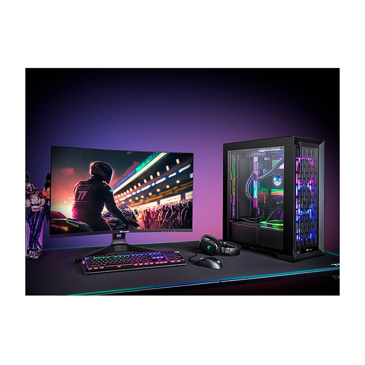 Monitor Gaming Thermaltake TGM-V32CQ / 32″ / Quad HD VA LED / 170Hz / 1ms / Curved / HDMI + DP - Zezë - 6