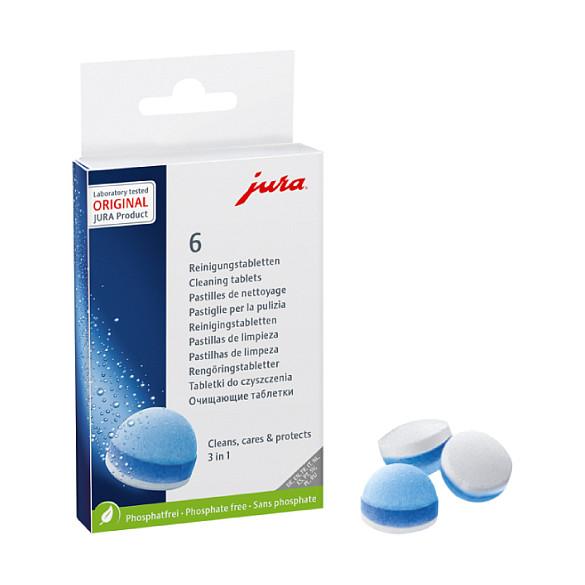 Tableta për Pastrimin e Aparatit të Kafesë JURA 24225 / 3-Fazëshe / 6 Tableta