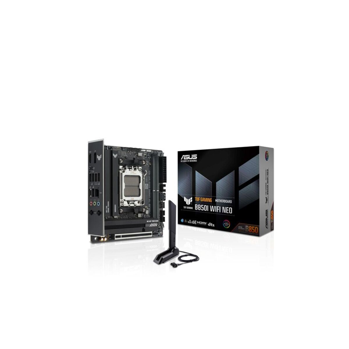 Pllakë Amë ASUS TUF GAMING B850I WIFI NEO / AMD AM5 / B850 / DDR5 / Mini-ITX / Wi-Fi 7 / 2.5GbE LAN - Zezë - 4