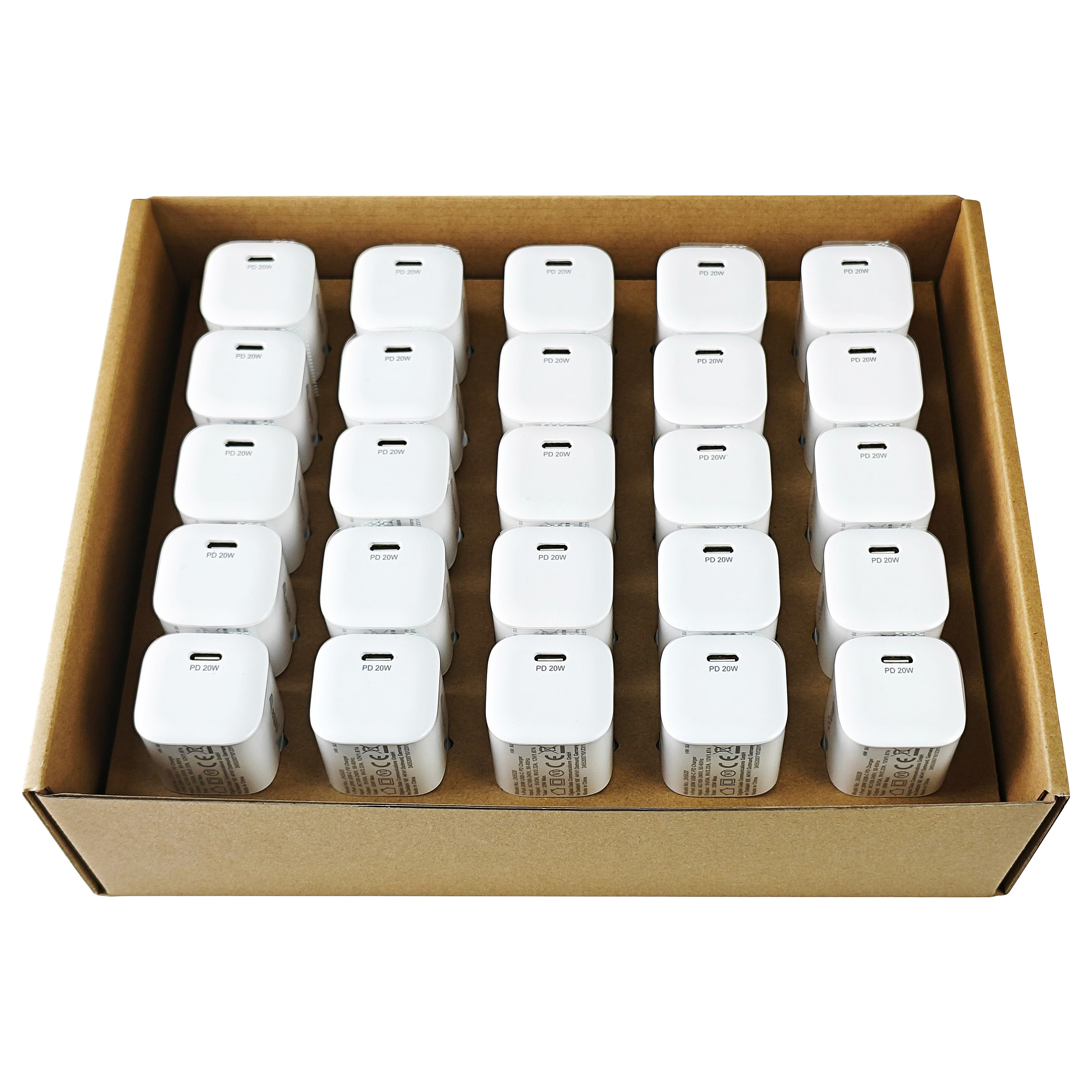 Adapter Equip 1-Port USB-C PD / 25 copë - Bardhë - 8