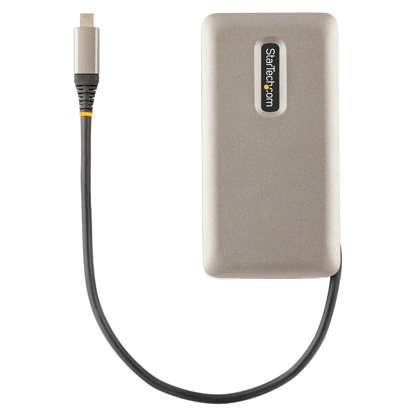 Adapter Multiport USB-C StarTech.com DKT31CH2CPD3, HDMI 4K 60Hz HDR, 2× USB-C 10Gbps + USB-A 10Gbps, Gigabit Ethernet, 100W PD - Hiri - 8