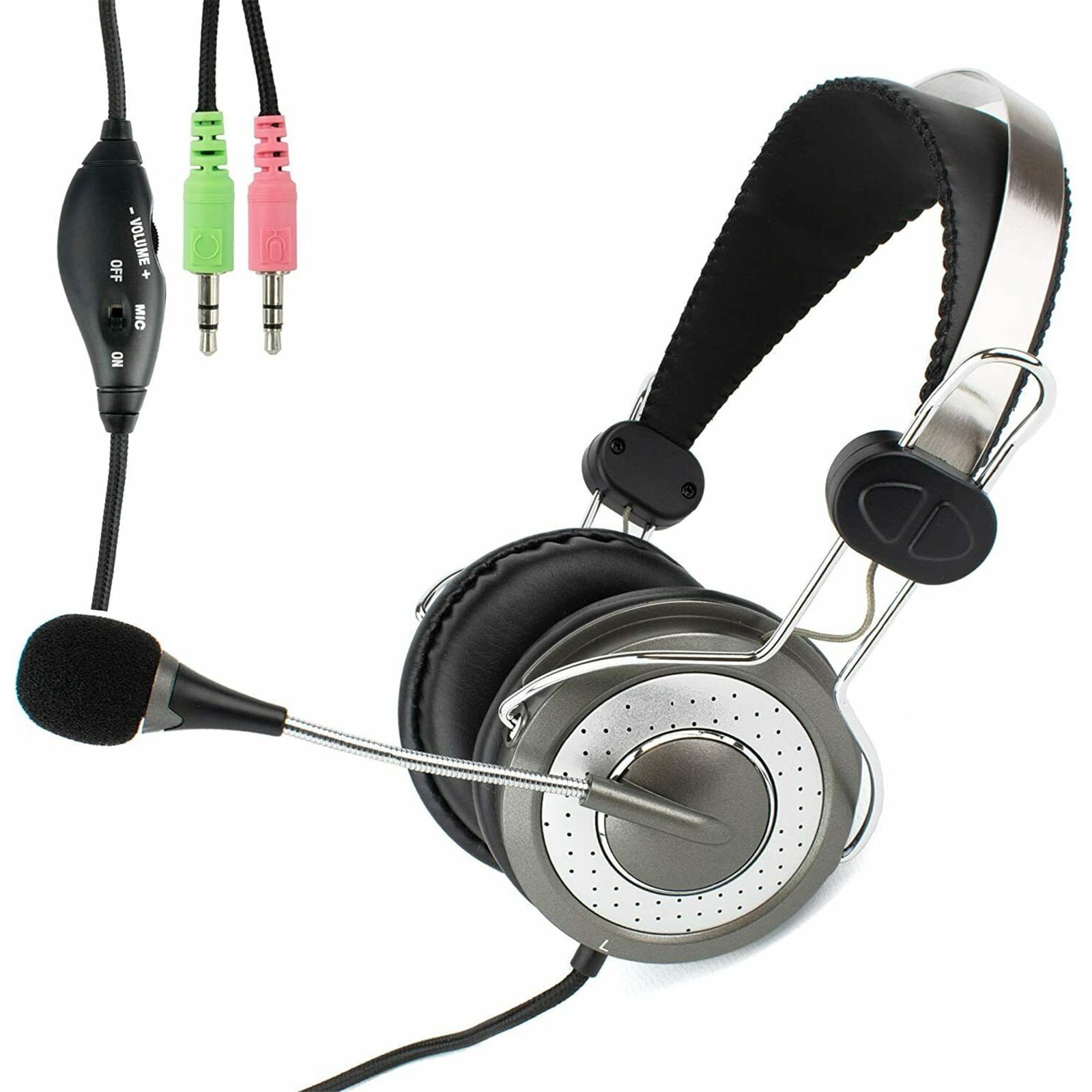 Kufje Genius HS-04SU Wired / Stereo / On-Ear /20Hz-20kHz / E zezë - 3