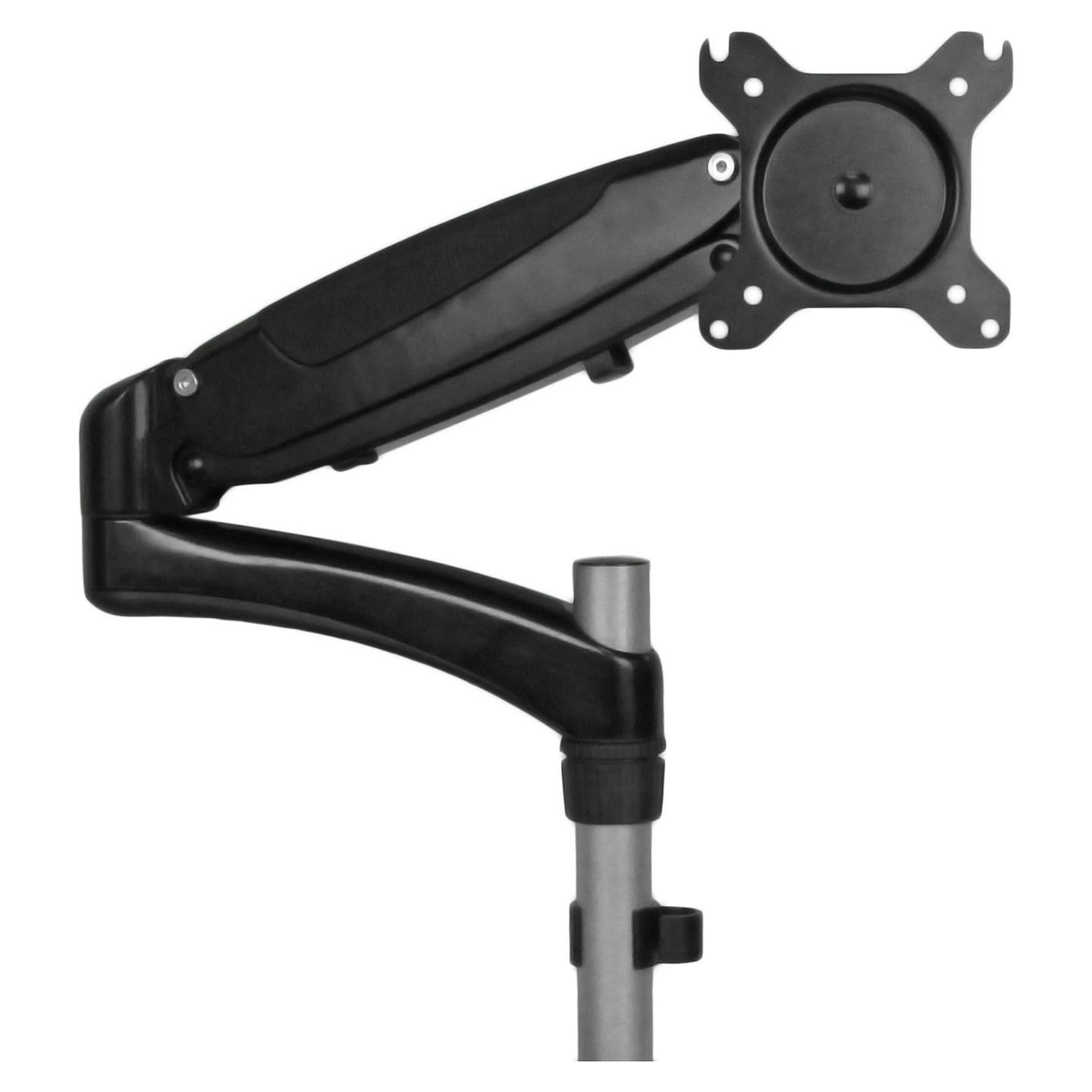 Mbajtëse për Monitor StarTech.com ARMUNONB / 1 Monitor / 15"-27" / 8kg / Full Motion / Clamp / Mbajtëse për Laptop / Tilt -90° deri +85° - Zezë & Alumini - 3