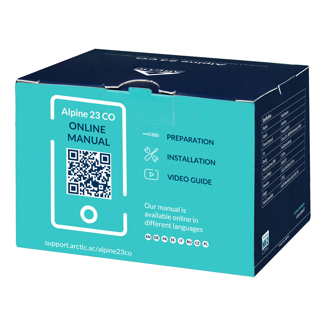 Ftohës për Procesor K Cooler AMD Arctic Alpine 23 CO 24/7 |AM4. AM5 - 6