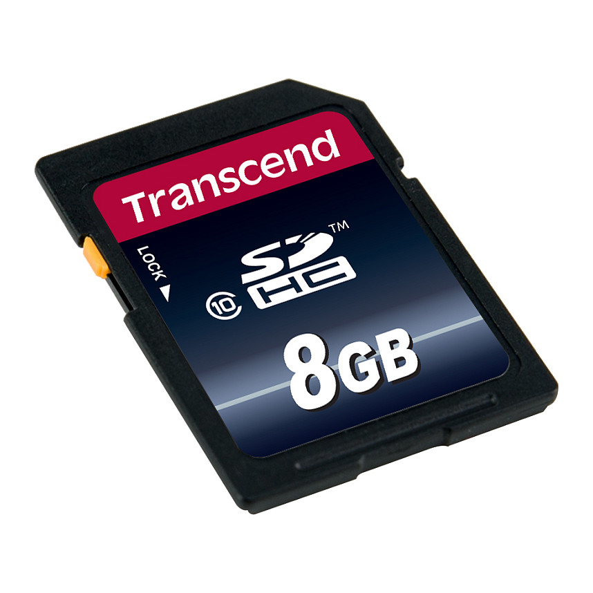 Kartë Memorie Transcend TS8GSDHC10 / 8GB / SDHC / Class 10 - 4