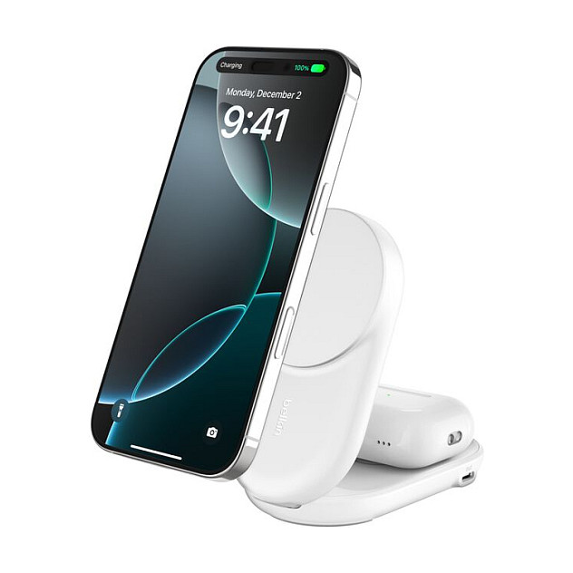 Karikues Belkin Qi2 / USB-C / Karikim Wireless / Kabllo 1.5m – Bardhë