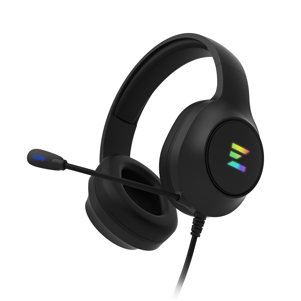 Kufje Gaming Zalman ZM-HPS310 BK / Wired / USB / 50mm / Virtual 7.1 / Mikrofon / Spectrum RGB – Zezë