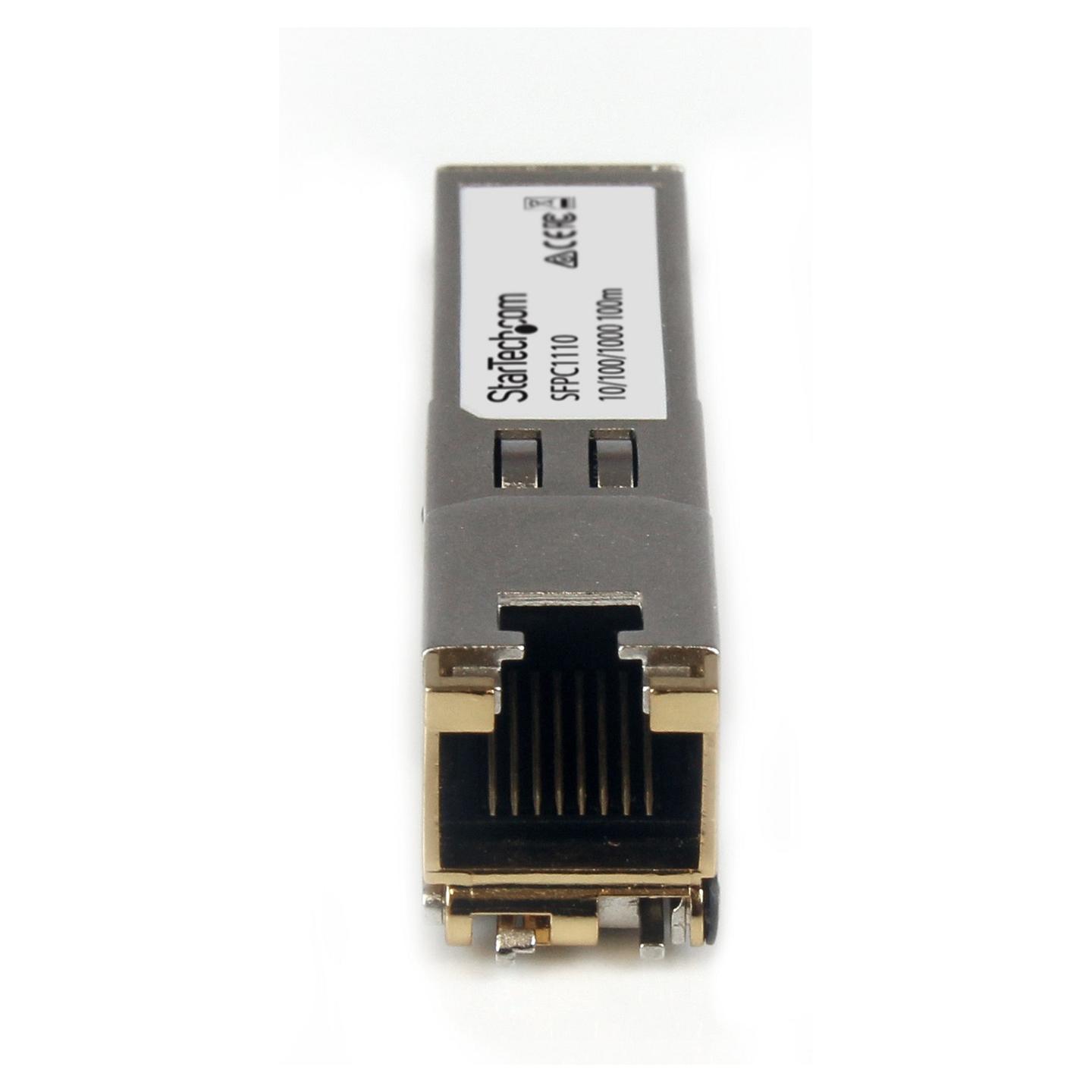 Transceiver SFP StarTech.com SFPC1110, 1Gbps, 1000BASE-T, RJ45, deri në 100m - Argjend - 3