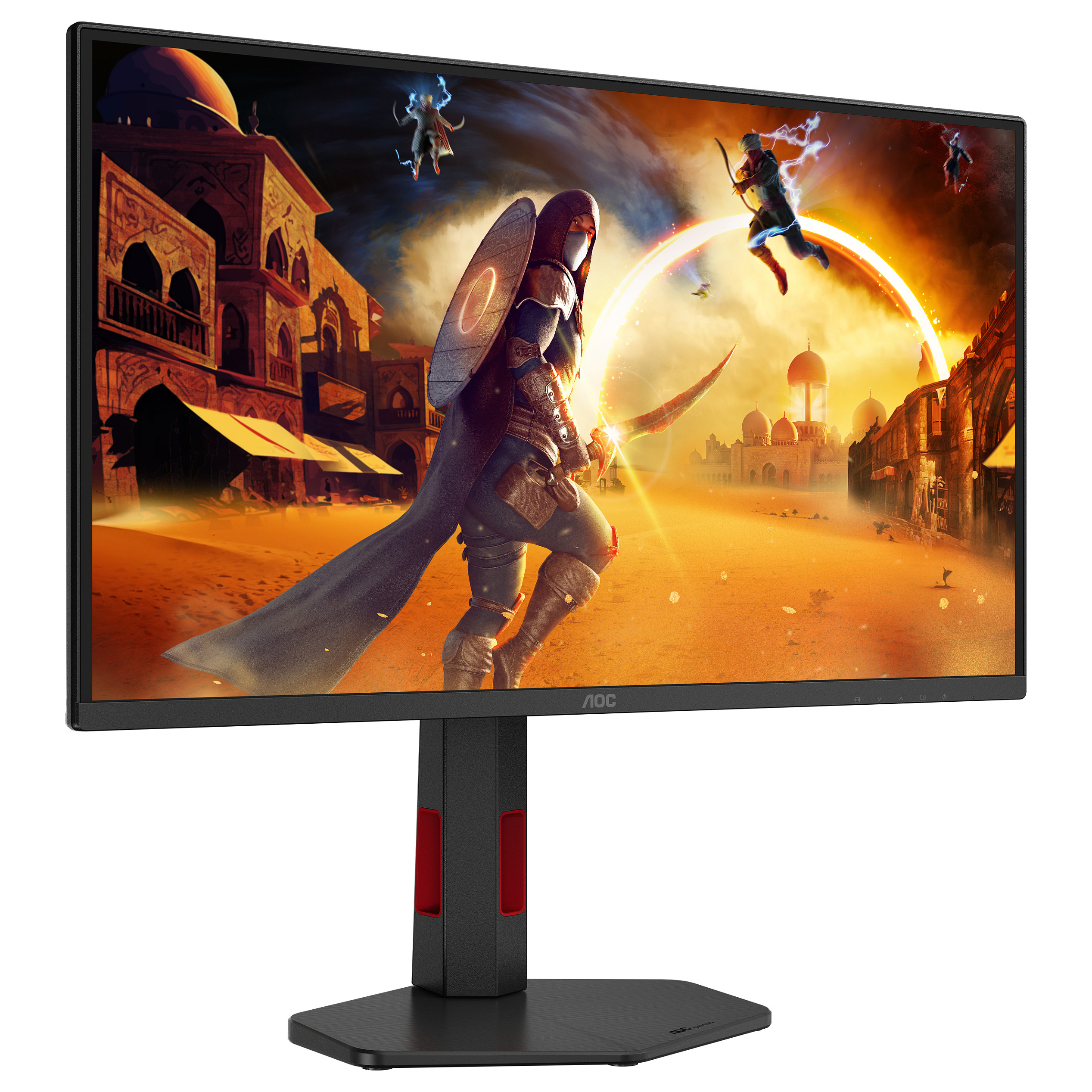 Monitor Gaming AOC Q25G4SR / 24.5"/ Quad HD Fast IPS / LED / 300Hz / 1ms / HDMI+DP - Zezë / Kuqe - 7
