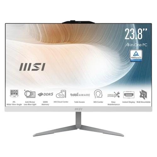 AIO MSI Modern AM242 1M-2222EU, Core 3 100U, 8GB DDR5, 512GB, 23.8" FHD IPS, Intel Graphics, Maus - Bardhë