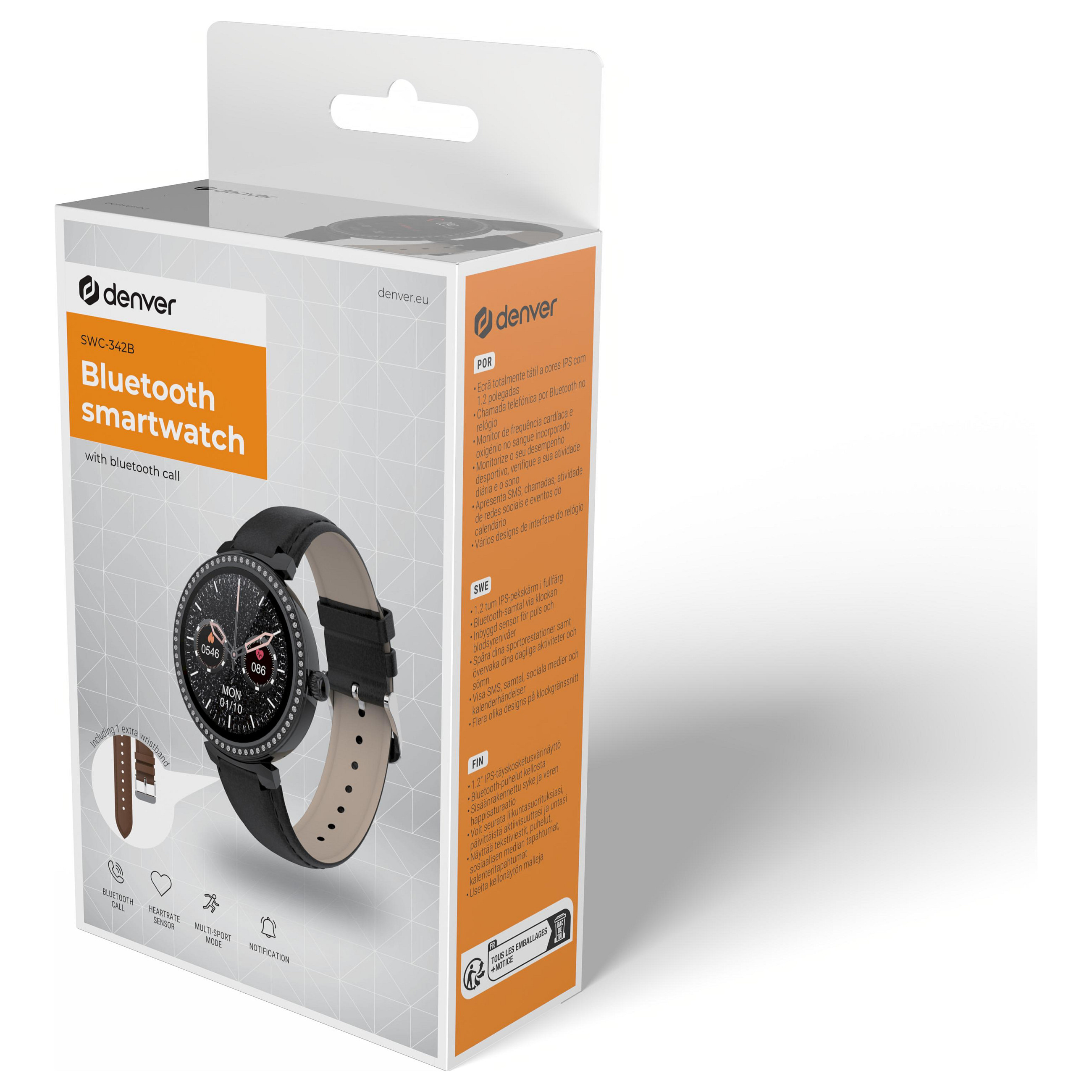 Orë e mençur Denver Smartwatch SWC-342-Black - 14