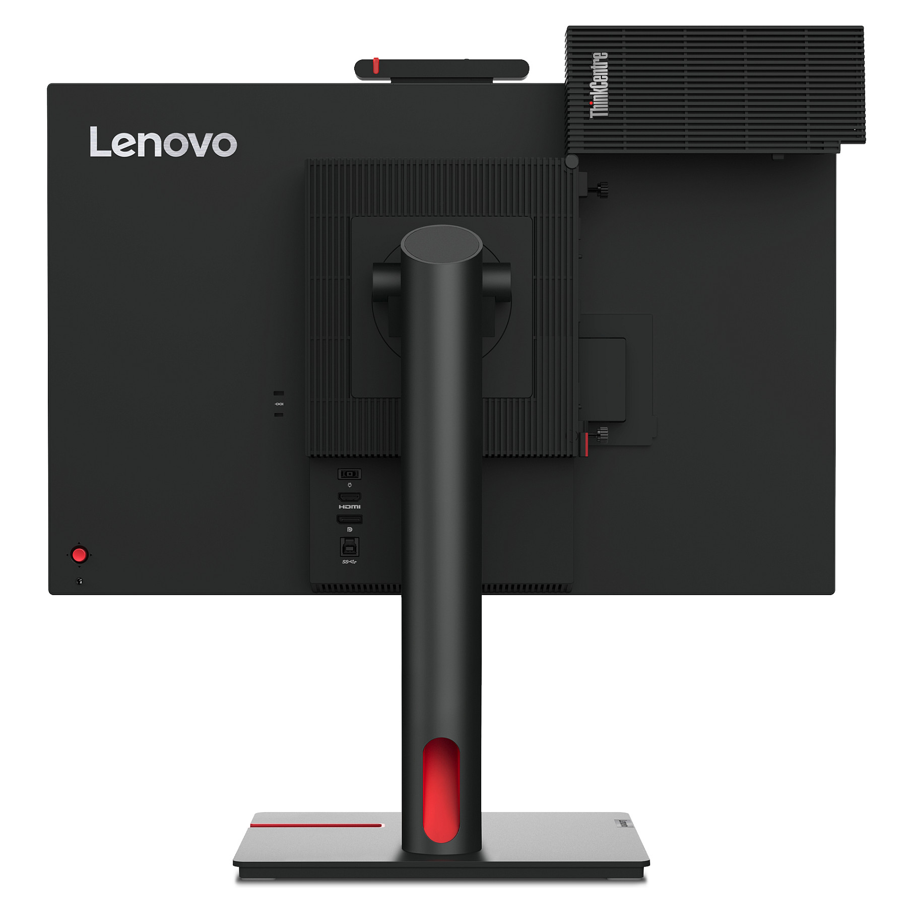 Monitor Lenovo ThinkCentre Tiny-in-One / 23.8"/ Full HD IPS / LED / 60Hz / 6ms / USB-B + USB-A + HDMI + DisplayPort - Zezë/Kuqe - 20