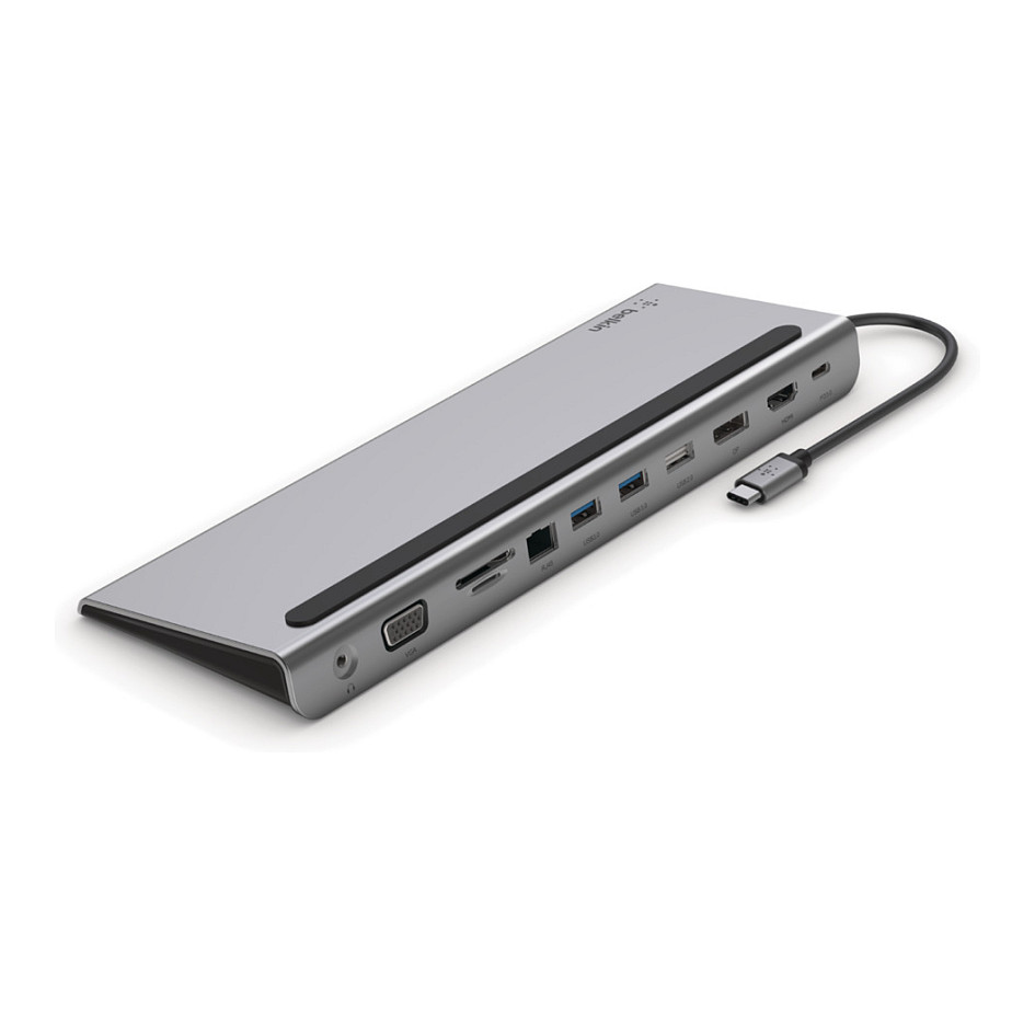 Docking Station për Laptop Belkin CONNECT 11-in-1 / USB-C / HDMI+DisplayPort+VGA / Gigabit Ethernet / 100W PD - Hiri