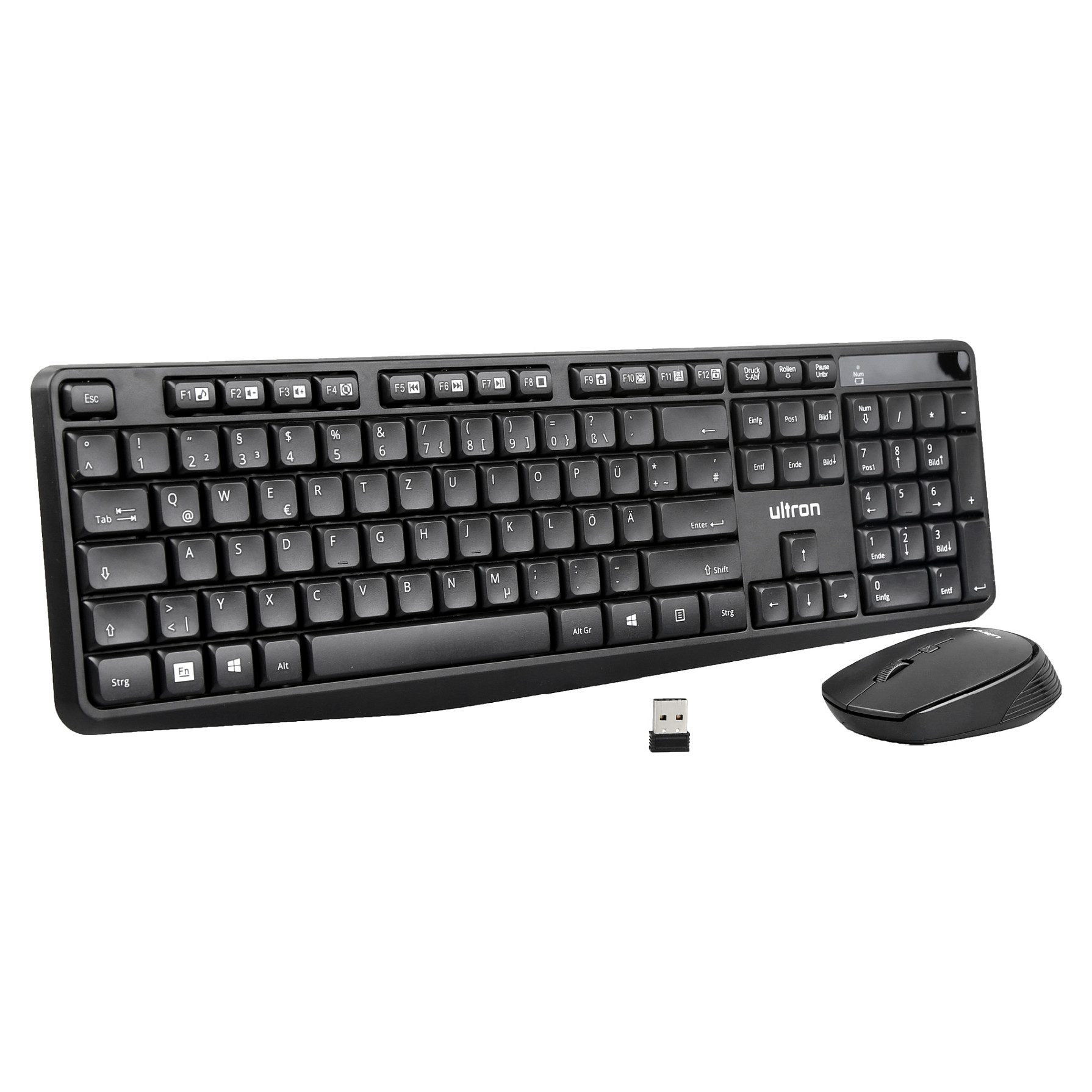 Combo (Tastierë & Maus ) Ultron UMC‑300 Wireless 2‑in‑1 Set - Zezë - 4
