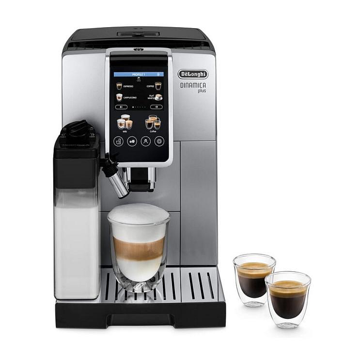 Aparat për Kafe De’Longhi Dinamica Plus ECAM380.85.SB, 1450 W, 15 Bar, LatteCrema, 1.8 L – Argjend/Zezë - 1