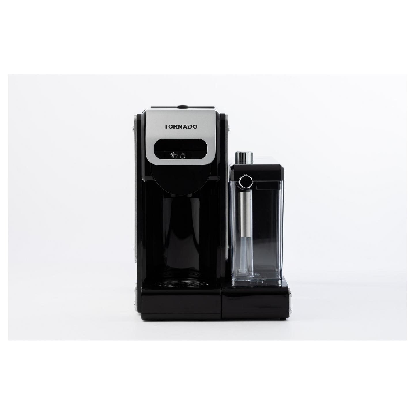 Aparat për Kafe TORNADO TST-550M-GS, 1460 W, 19 bar, Rezervuar Uji 1 L – Argjend/Zezë - 3