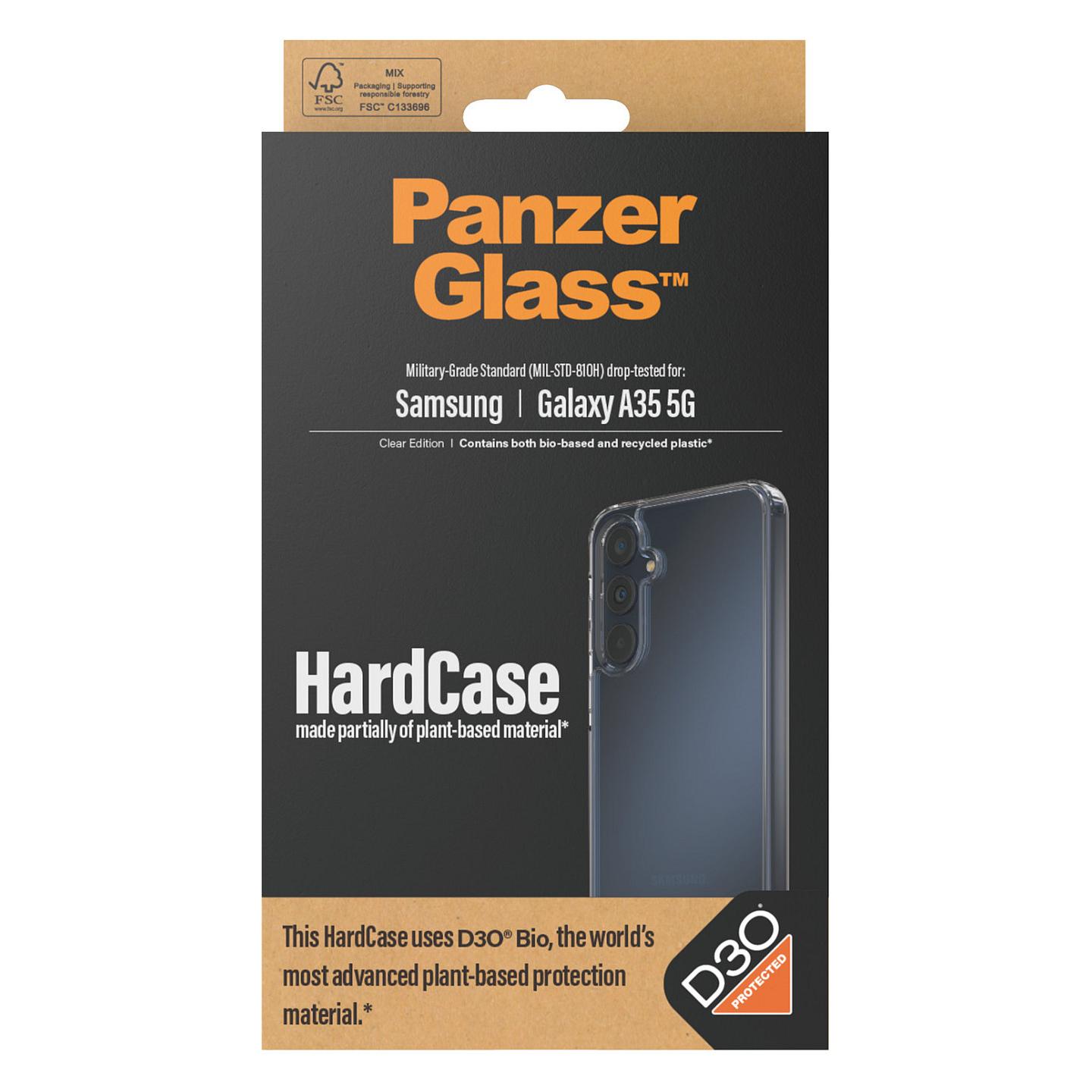Case për Telefon PanzerGlass HardCase, Samsung Galaxy A35 5G, D3O, Rezistencë ndaj Rënieve deri në 4.8 m – Transparent - 3