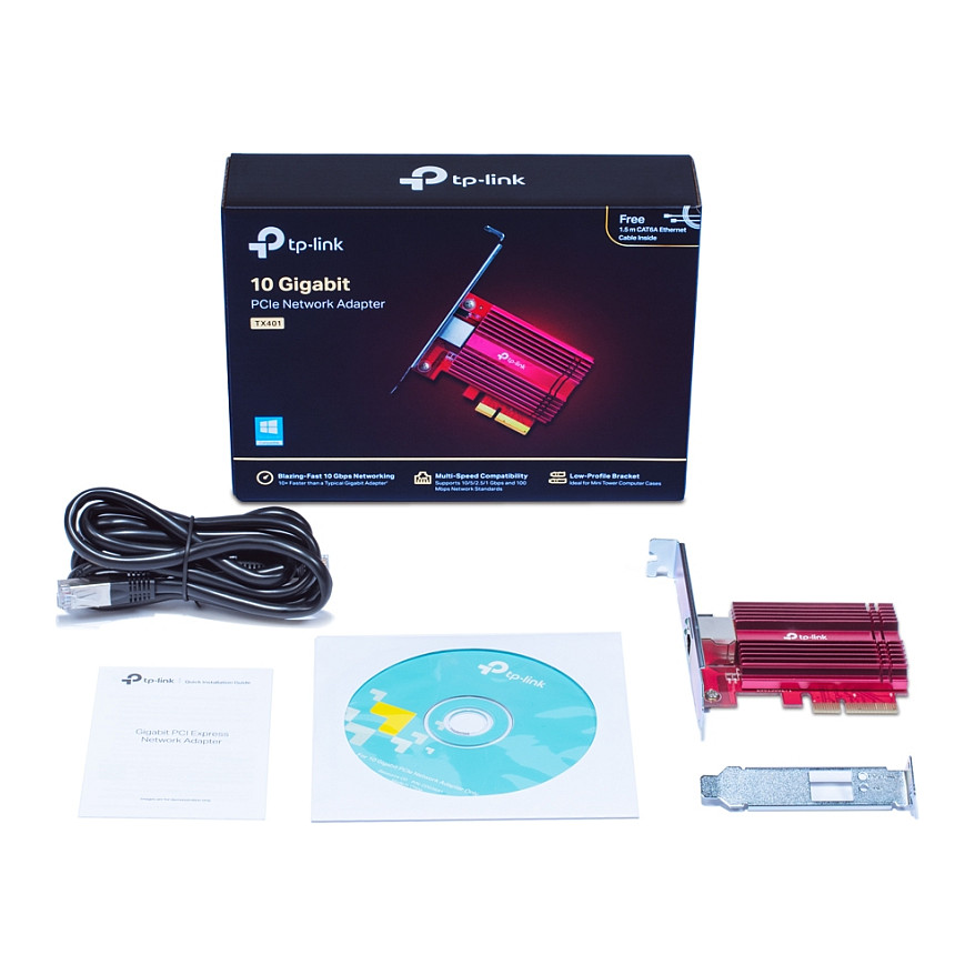 Kartë Rrjeti TP-Link TX401 – 10 Gb PCIe Network Adapter, PCIe 3.0 x4 - 9