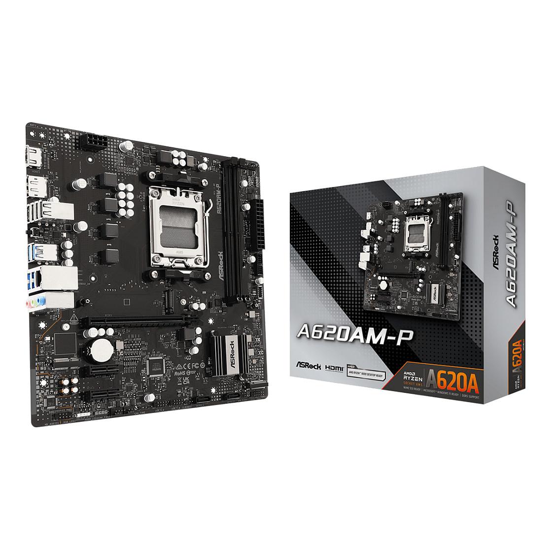 Pllakë Amë ASRock A620AM-P / AMD AM5 / DDR5 / Micro-ATX