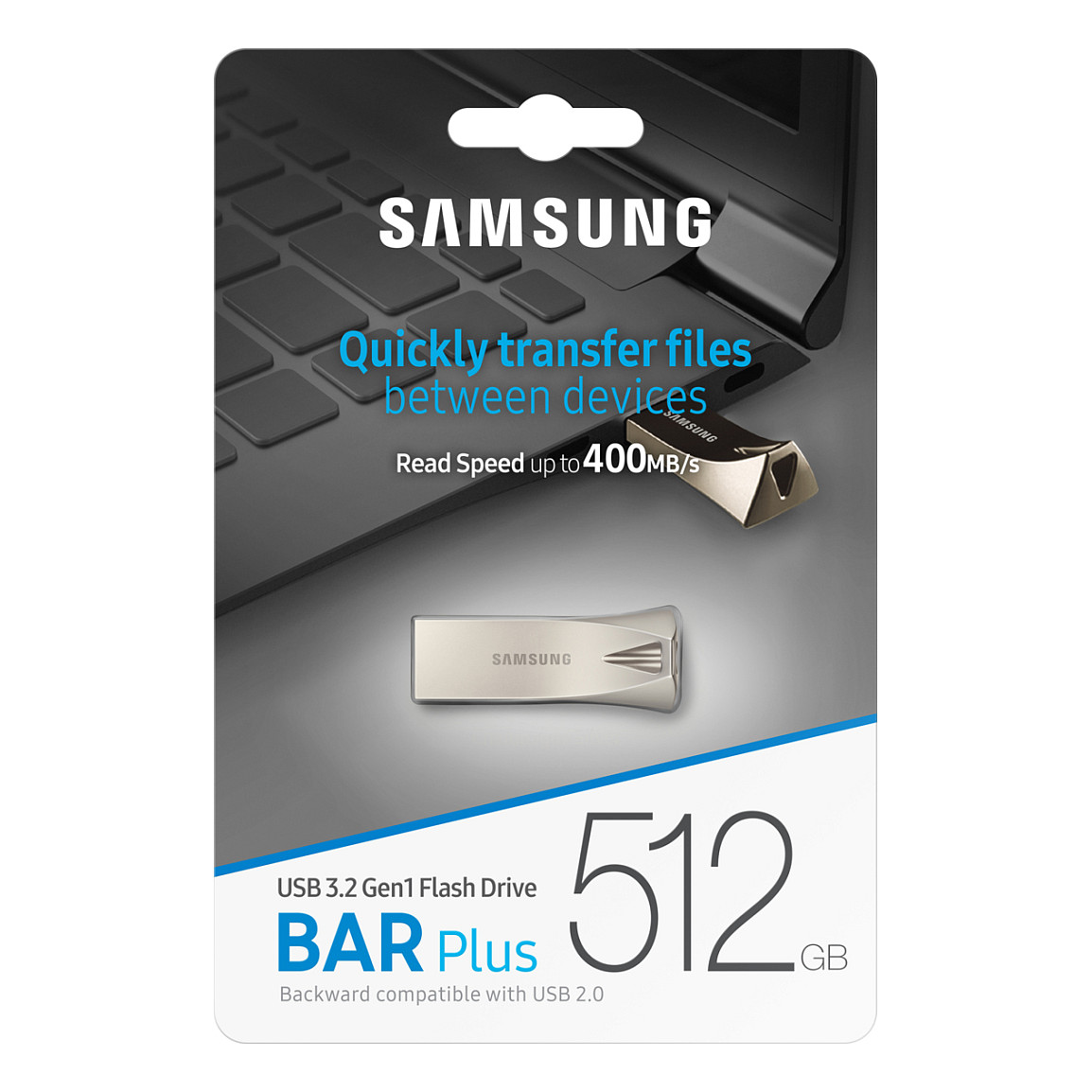 USB Flash Drive / Samsung / BAR Plus / 512GB / USB-A 3.1 / Argjend - 6