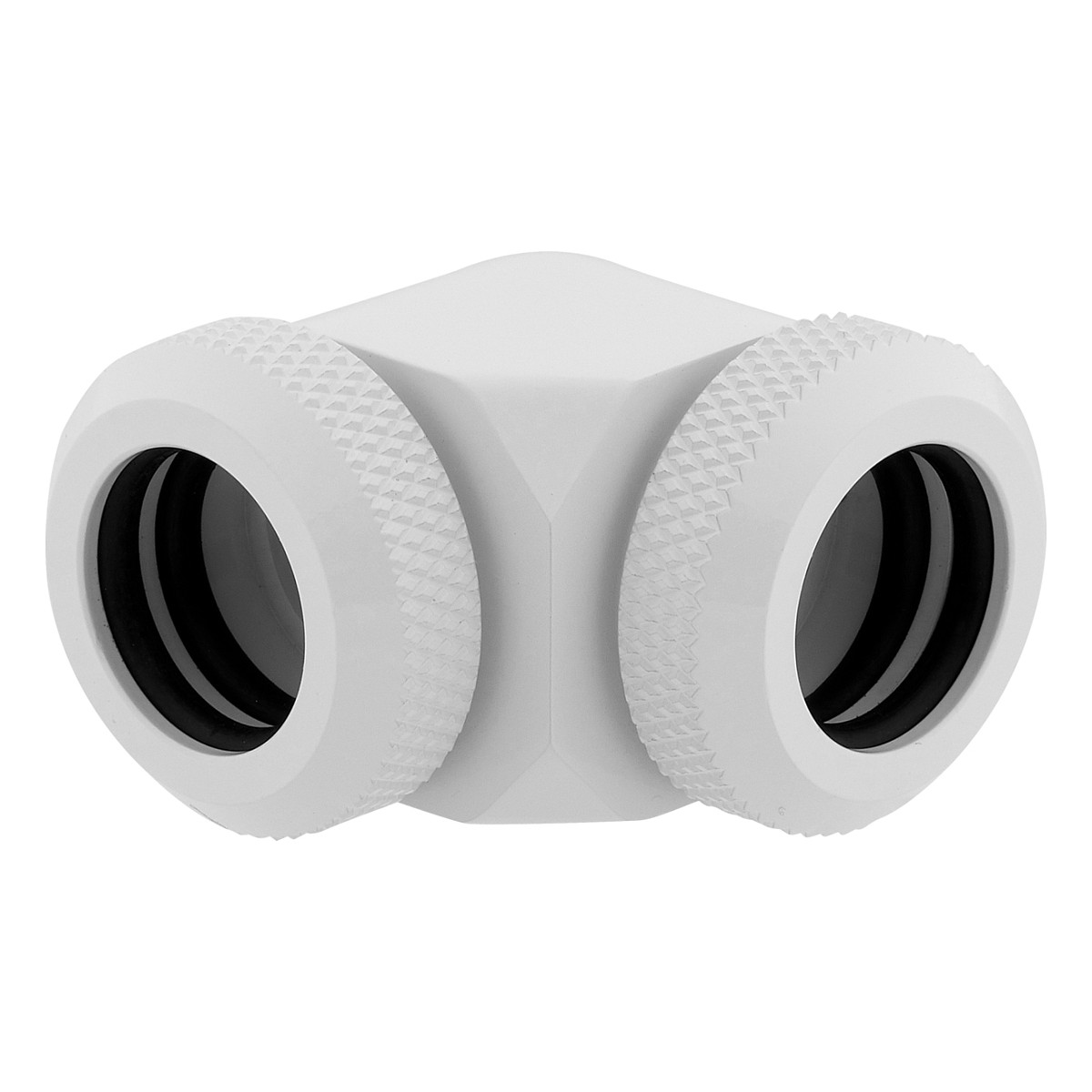 Aksesor për Ftohës Corsair Hydro X Series XF Hardline 90° / 12mm OD / G1/4" BSPP / 2 copë / Custom Watercooling – Bardhë - 2