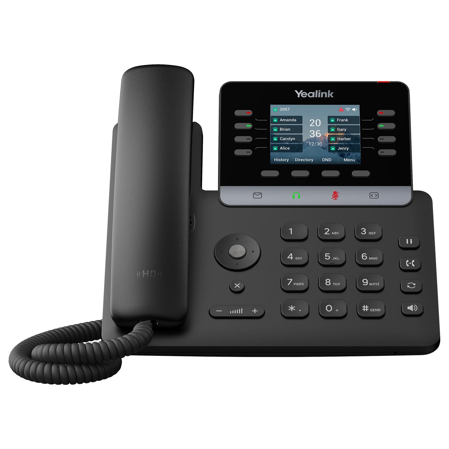 Telefon VoIP Yealink T73W, SIP, 2.8", LCD, Wi-Fi 6, Bluetooth 5.0, 2x Gigabit Ethernet, USB 2.0 - Zezë