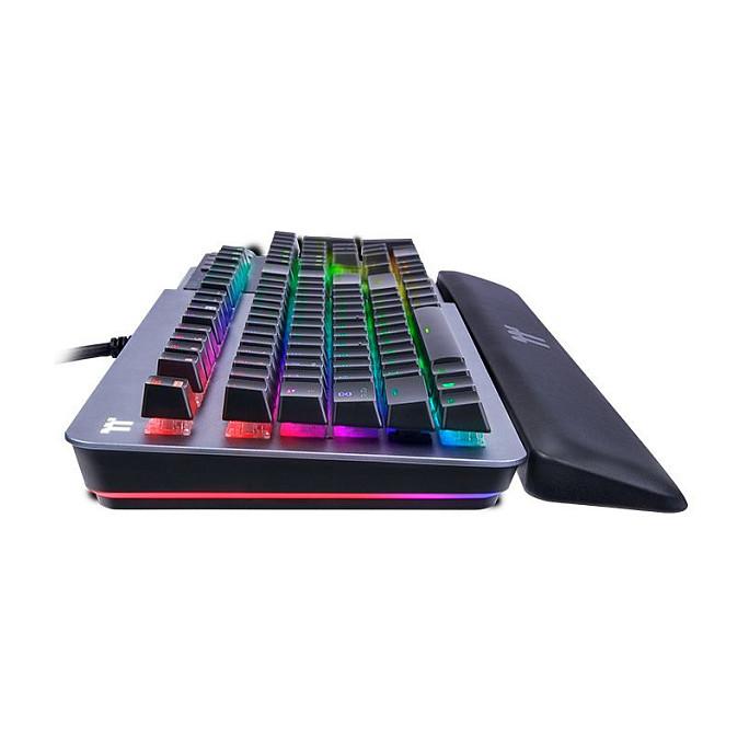 Tastierë Gaming Thermaltake Argent K5 RGB / GKB-AGK-SSSIUS-01 / Wired USB / Full-Size / Cherry MX Speed Silver / US Layout / Aluminium / RGB – E Hirtë/Zezë - 3