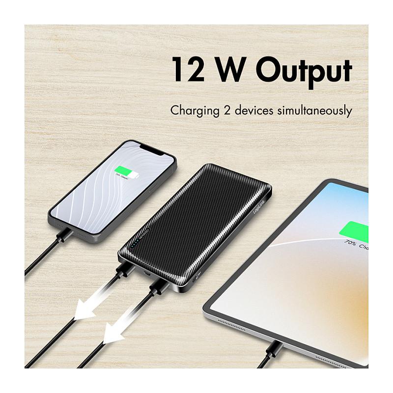 PowerBank LogiLink PA0316 / 10000mAh / 2x USB-A / USB-C / 12W / Fast Charging - Zezë - 5