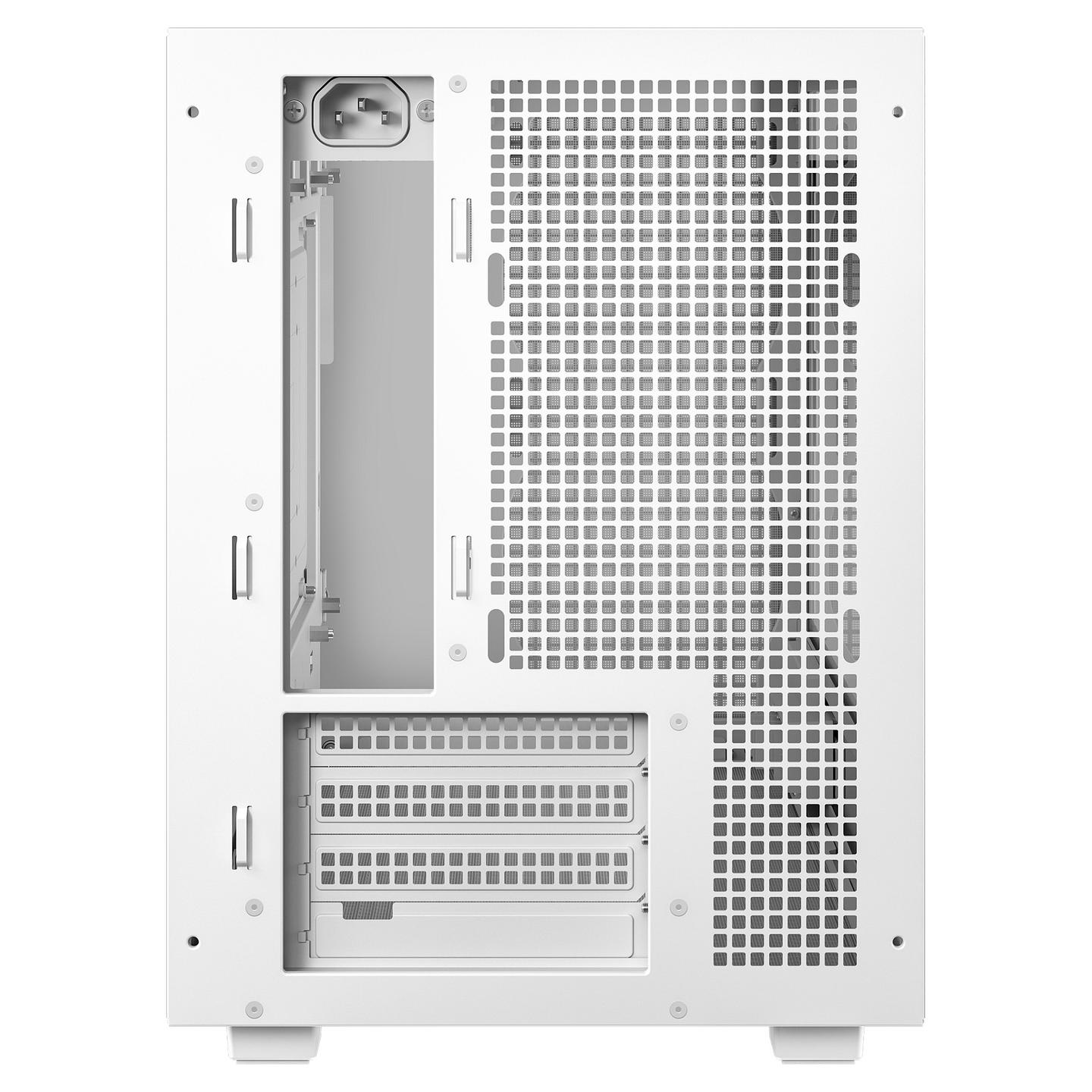 Kasë DeepCool CH260 WH, Mini Tower, Micro-ATX, Mini-ITX, xham i temperuar, mbështetje për radiator 360 mm, USB-C Gen 2, 2x USB 3.0 - Bardhë - 9