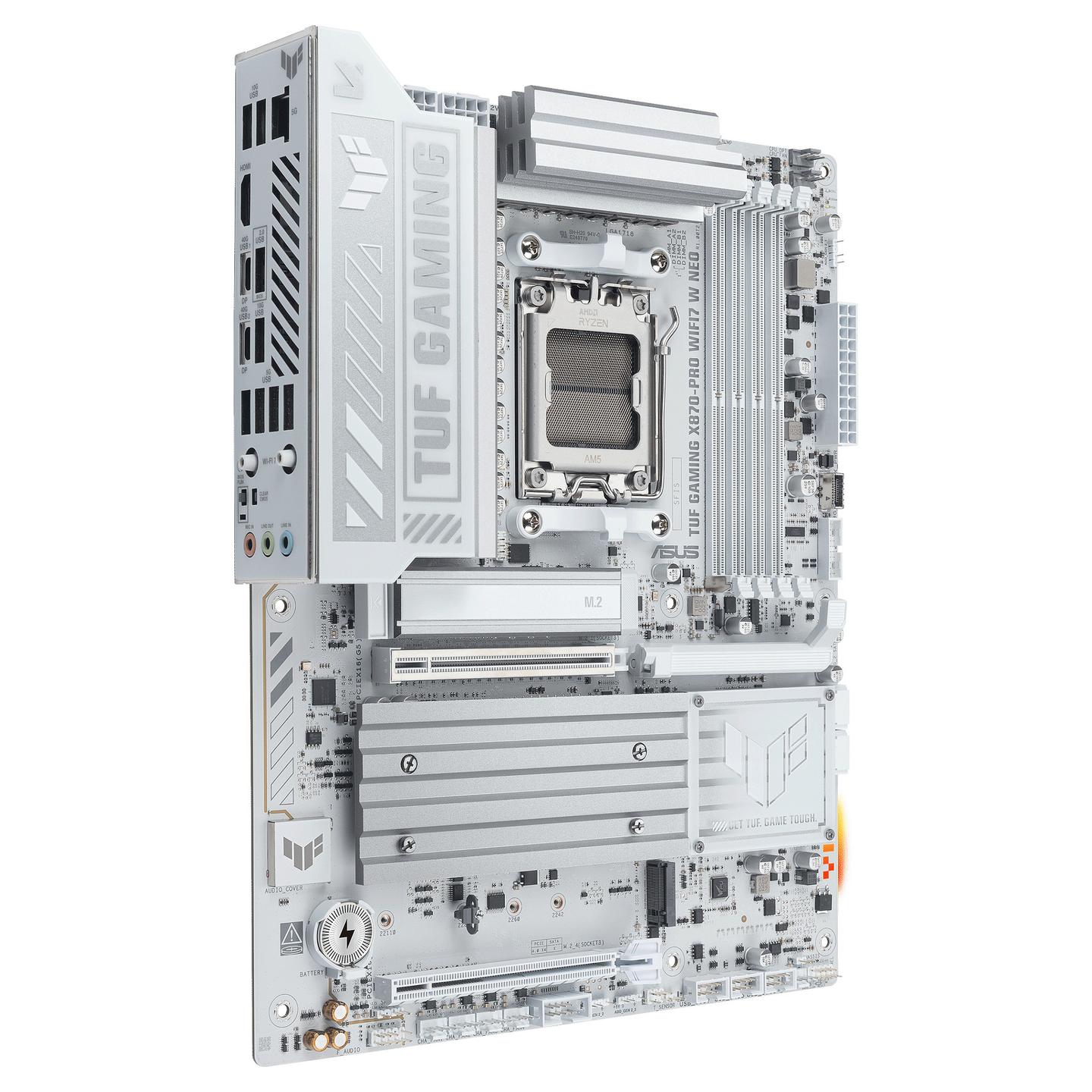 Pllakë Amë MB AMD ASUS TUF GAMING X870-PRO WIFI7 W NEO, AM5, X870, DDR5, ATX, Wi-Fi 7, 5GbE LAN, HDMI - 4