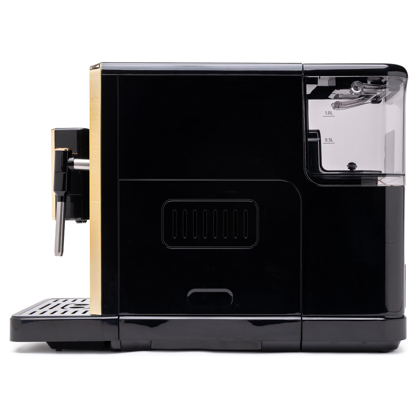 Aparat për Kafe TORNADO TCM-9008A-GS, 1350 W, 20 bar, Mulli i Integruar, 1.5 L - Zezë/Ari - 2
