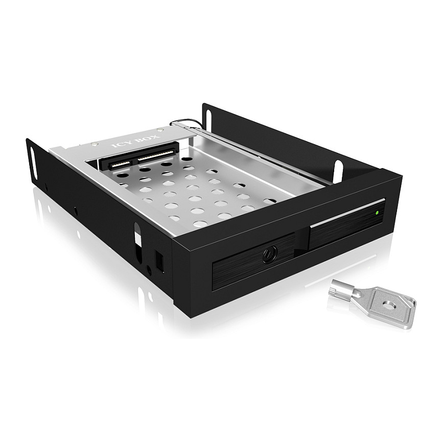 Aksesorë për disqe Hot-Swap Frame: 1× 2.5" SATA to 1× SATA host, trayless design, for 3.5" drive bay – ICY BOX - 7