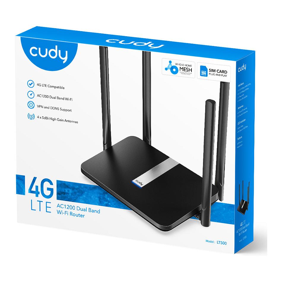 Ruter Cudy LT500, 4G LTE Cat 4, Wi-Fi 5 AC1200, Dual-Band, 1× WAN/LAN + 3× LAN 10/100Mbps, Nano-SIM – Zezë - 5