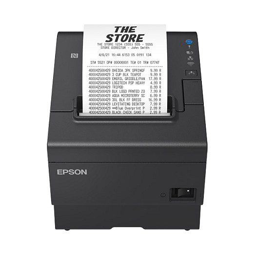 Printer Termal Epson TM-T88VII (132) / Për Fatura / 180x180 DPI / 500mm/sek / USB+Ethernet+LAN / NFC - Zezë