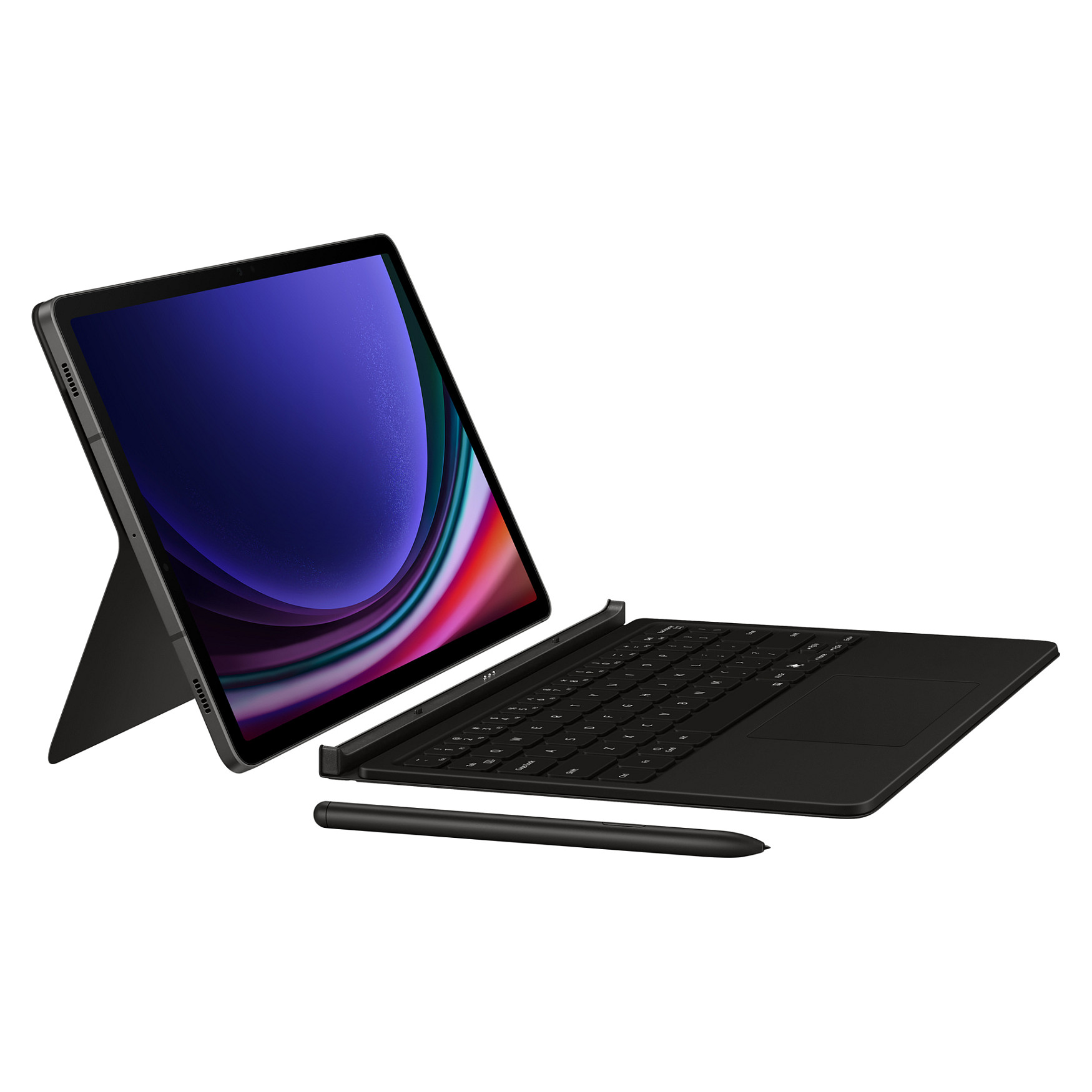 Mbrojtëse me tastierë Samsung Book Cover për Galaxy Tab S9/9 FE/S10, e zezë - 7
