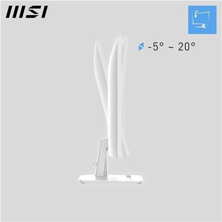 Monitor MSI Pro MP275W E2 / 27" / Full HD IPS / 120Hz / 4ms / HDMI+DP+VGA - Bardhë - 4