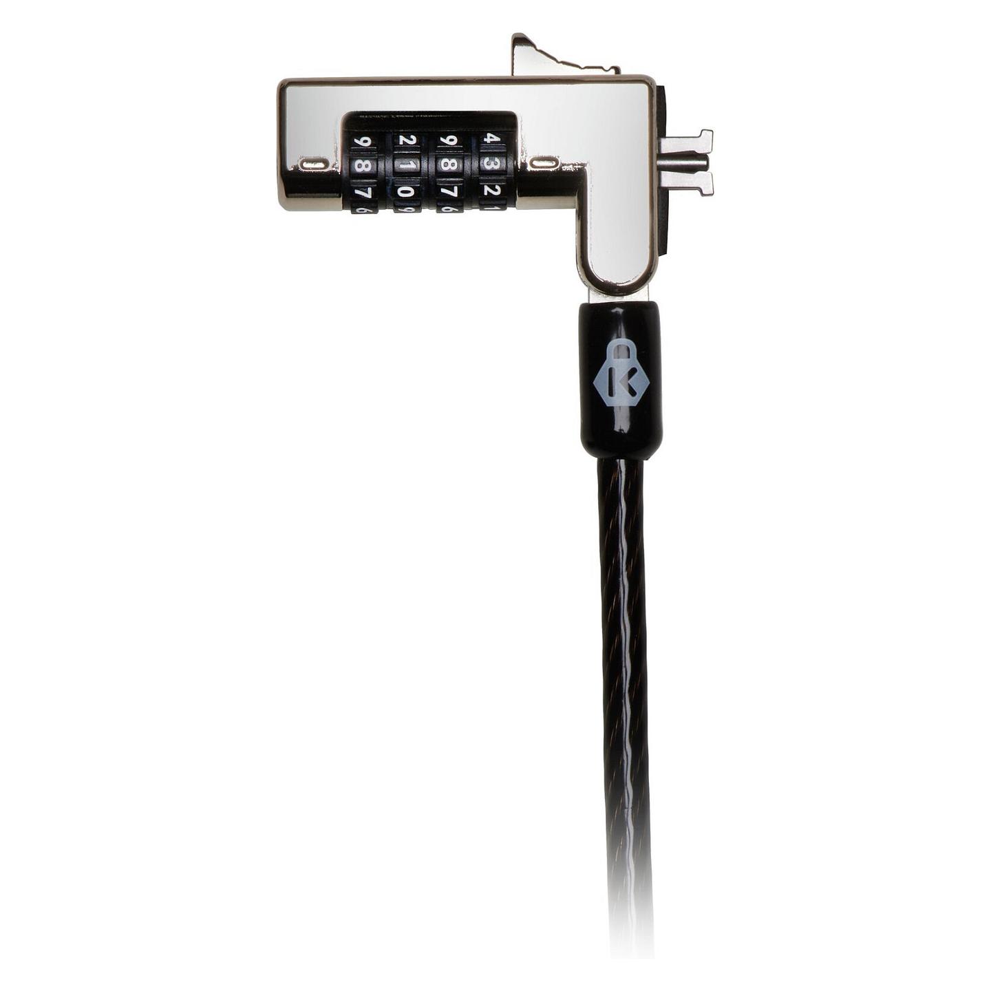 Bravë Sigurie Kensington Slim NanoSaver K60603WW / 1.8m / Kombinim me 4 Shifra / për Laptop - Zezë - 4