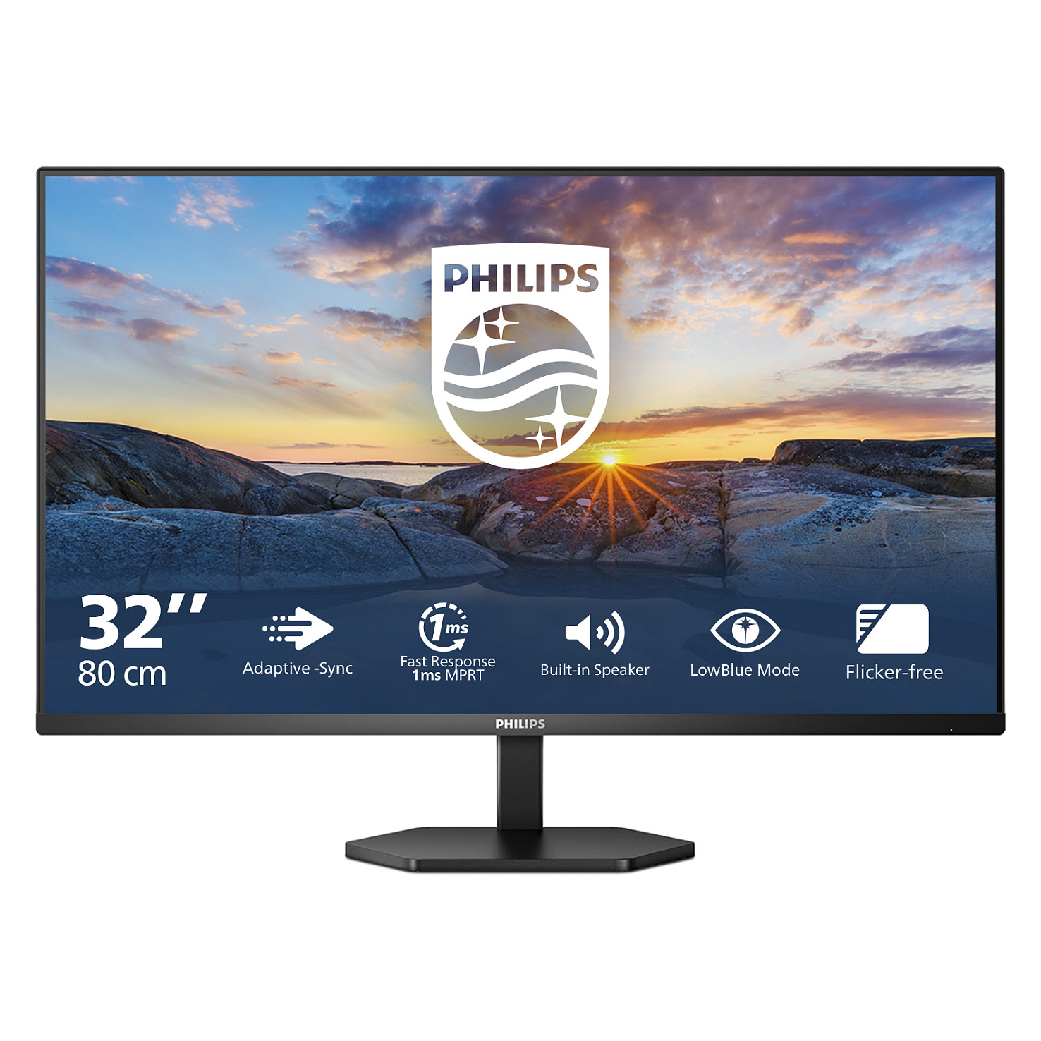 Monitor Philips 32E1N3100LA / 31.5″ / FHD VA LCD / 75 Hz / 1ms / HDMI + VGA  - Zezë - 1